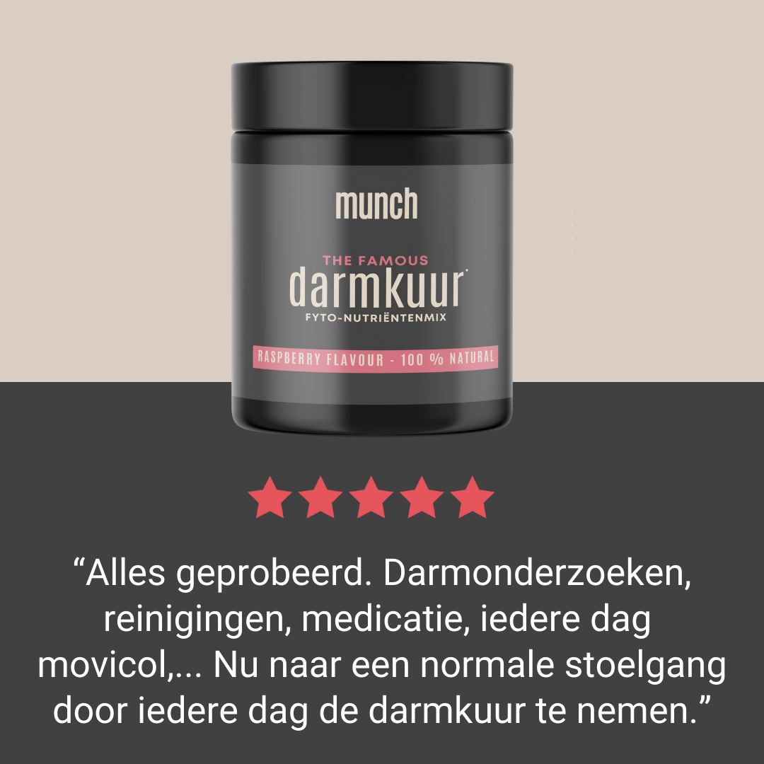 Darmkuur* Framboos | Herstelling darmflora & tegen lopende stoelgang| 100% natuurlijk | 150 gram