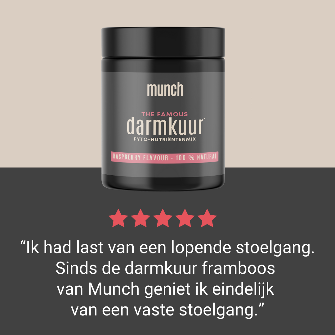 Darmkuur* Framboos | Herstelling darmflora & tegen lopende stoelgang| 100% natuurlijk | 150 gram