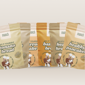 DIY: I want them all | Healthy brownie, carrot cake, banana bread, banana bread choco, banana bread pumpkin & pancakes | 100% natural | DIY package