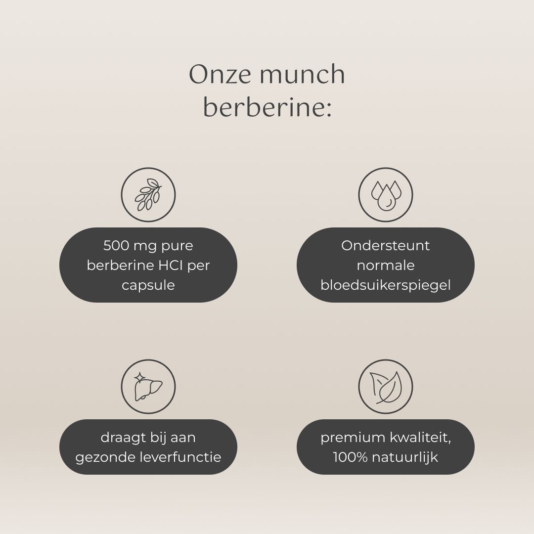 Berberine Pro | Ondersteunt bloedsuikerspiegel & vetverbranding | 100% natuurlijk