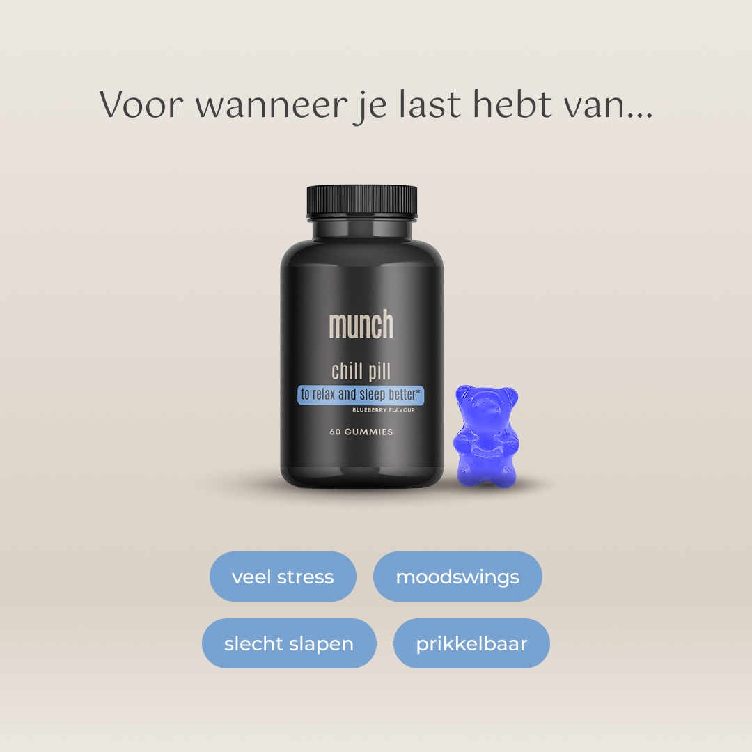 Chill pill | Stress verlagend & ontspannend | 100% natuurlijk | 60 gummies