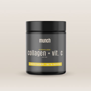 Hydrolized Collageen Vit. C + Zinc - Citroen | Stralende huid & sterk immuunsysteem | 100% natuurlijk | 300 gram