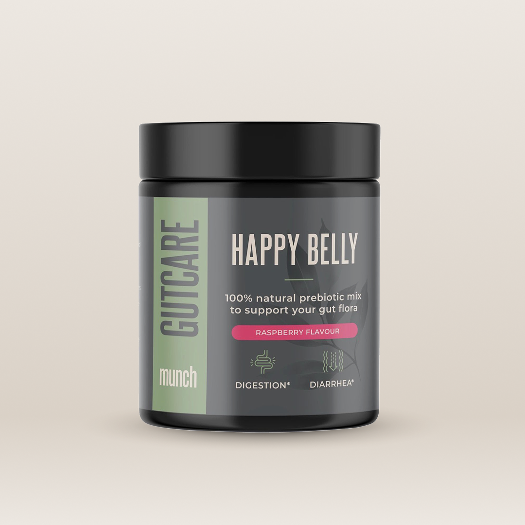 Happy belly* Framboos | Draagt bij aan normale spijsvertering* & tegen lopende stoelgang| 100% natuurlijk | 150 gram