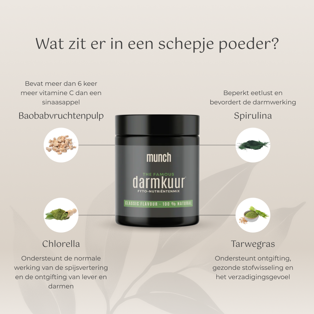 Darmkuur* | Herstelling darmflora & minder opgeblazen gevoel | 100% natuurlijk | 150 gram