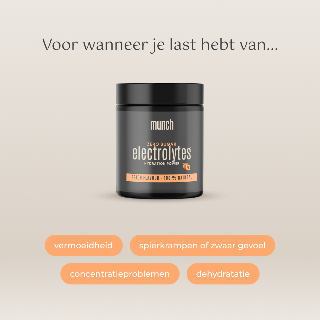 Electrolytes Peach | Hydratatie & energieherstel | 100% natuurlijk | 105 gram