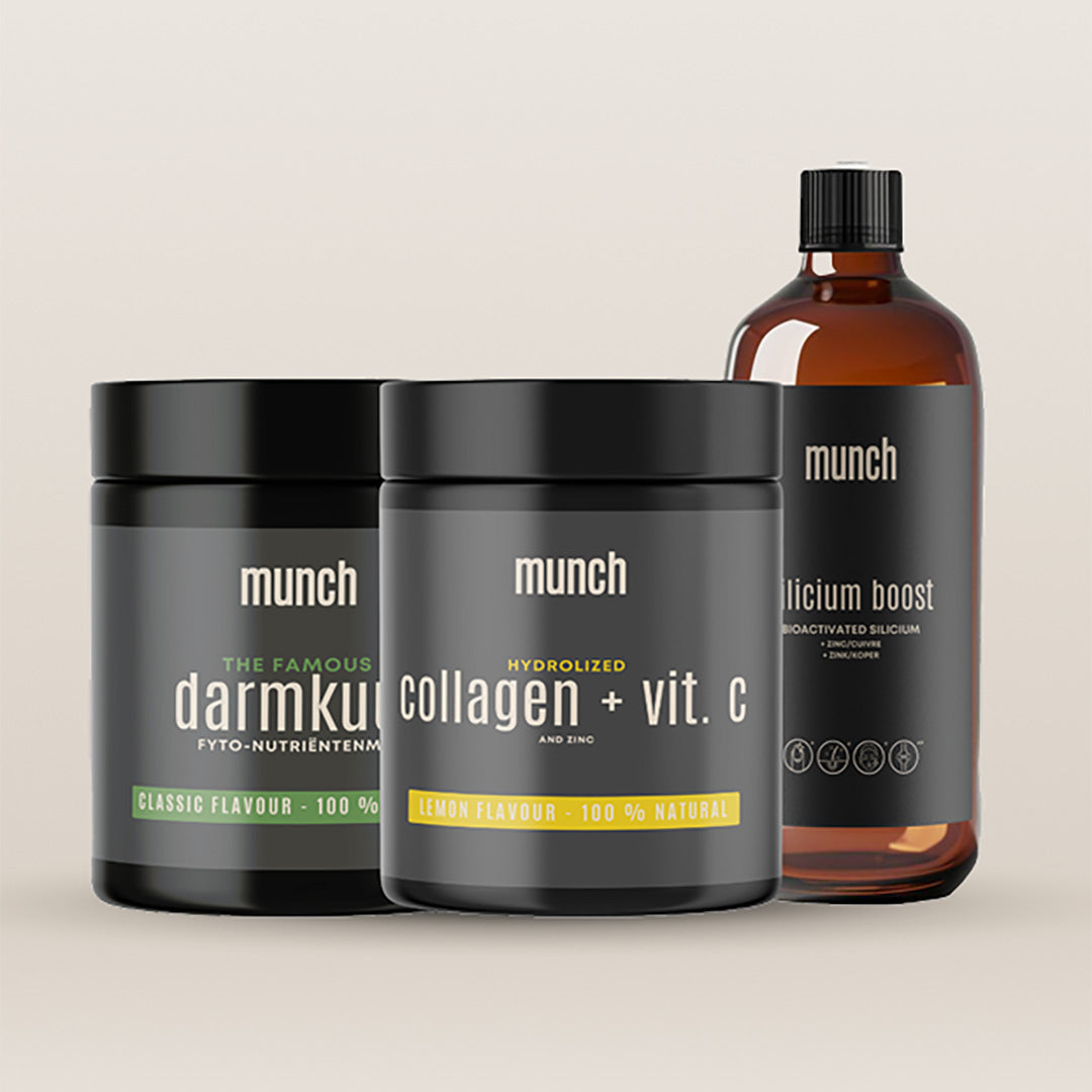 Glowing Skin & Hair Growth Pakket | Stralende huid & sterker haar | Collageen, silicium & meer