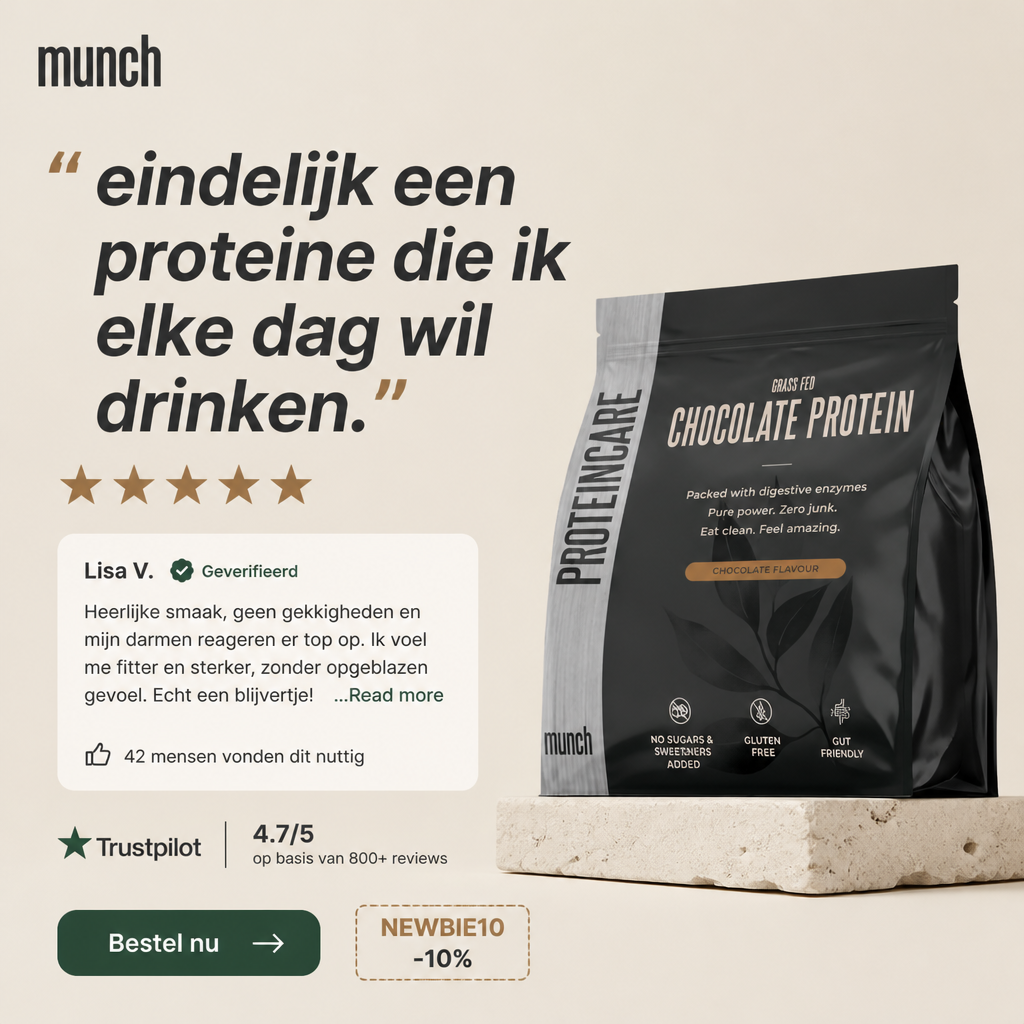 Chocolade proteïne | Eiwitten dragen bij tot de groei van spiermassa* | 100% natuurlijk | 600 gram
