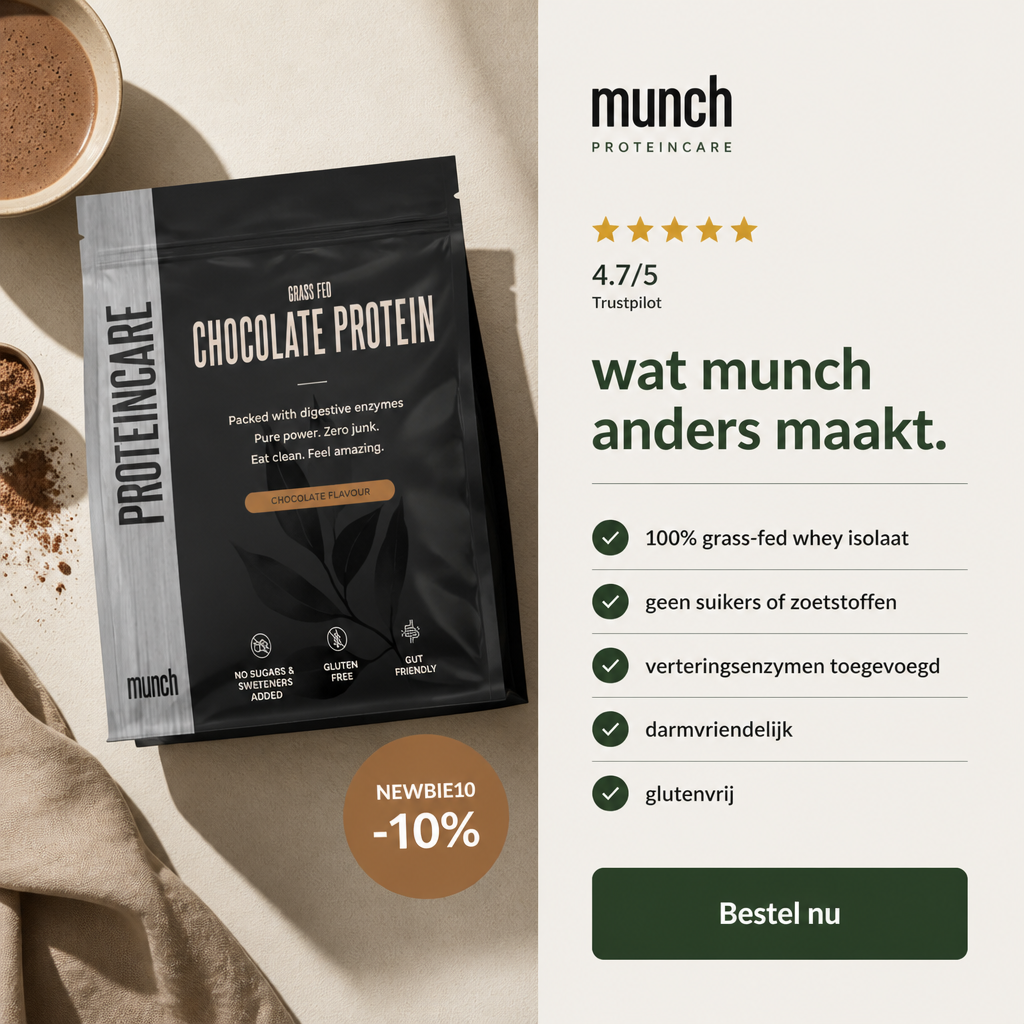 Chocolade proteïne | Eiwitten dragen bij tot de groei van spiermassa* | 100% natuurlijk | 600 gram