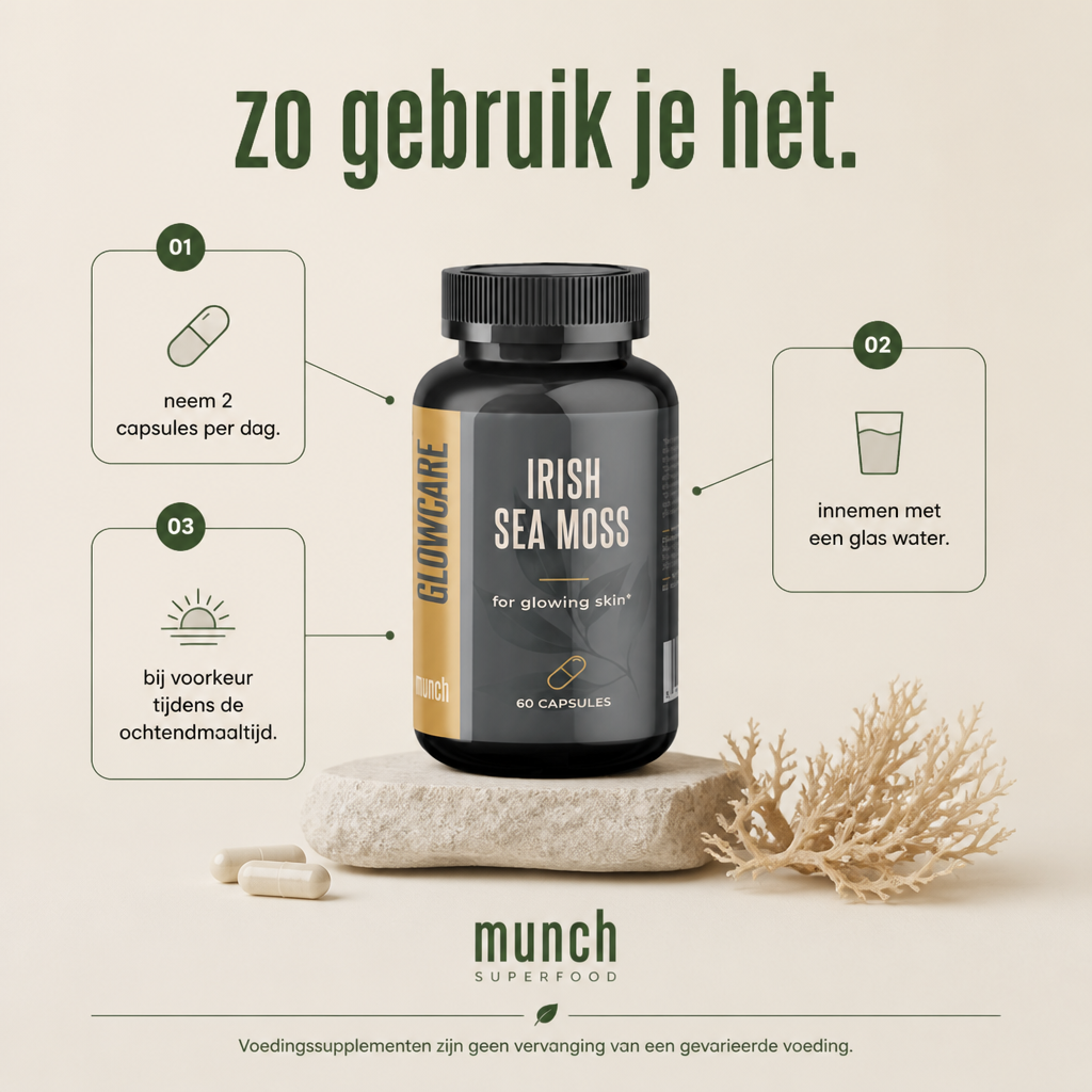 Sea Moss | Met zink* voor huid, haar & nagels | 100% natuurlijk