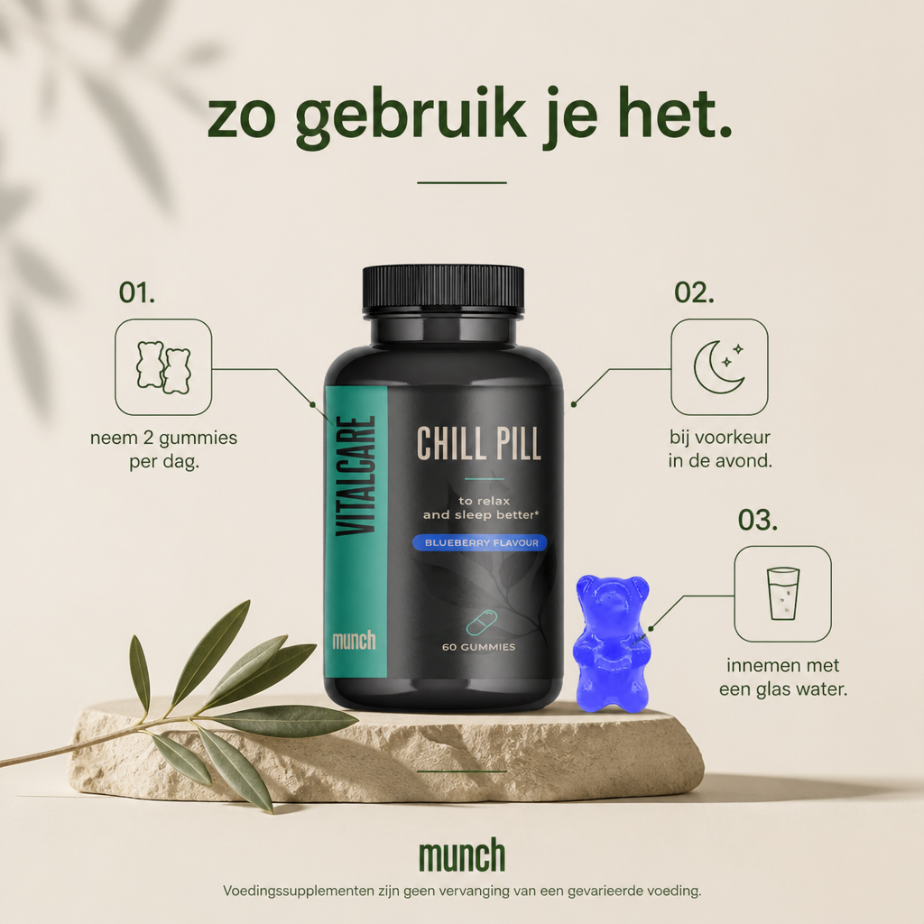 Chill pill | Stress-relieving & relaxing | 100% natural | 60 gummies