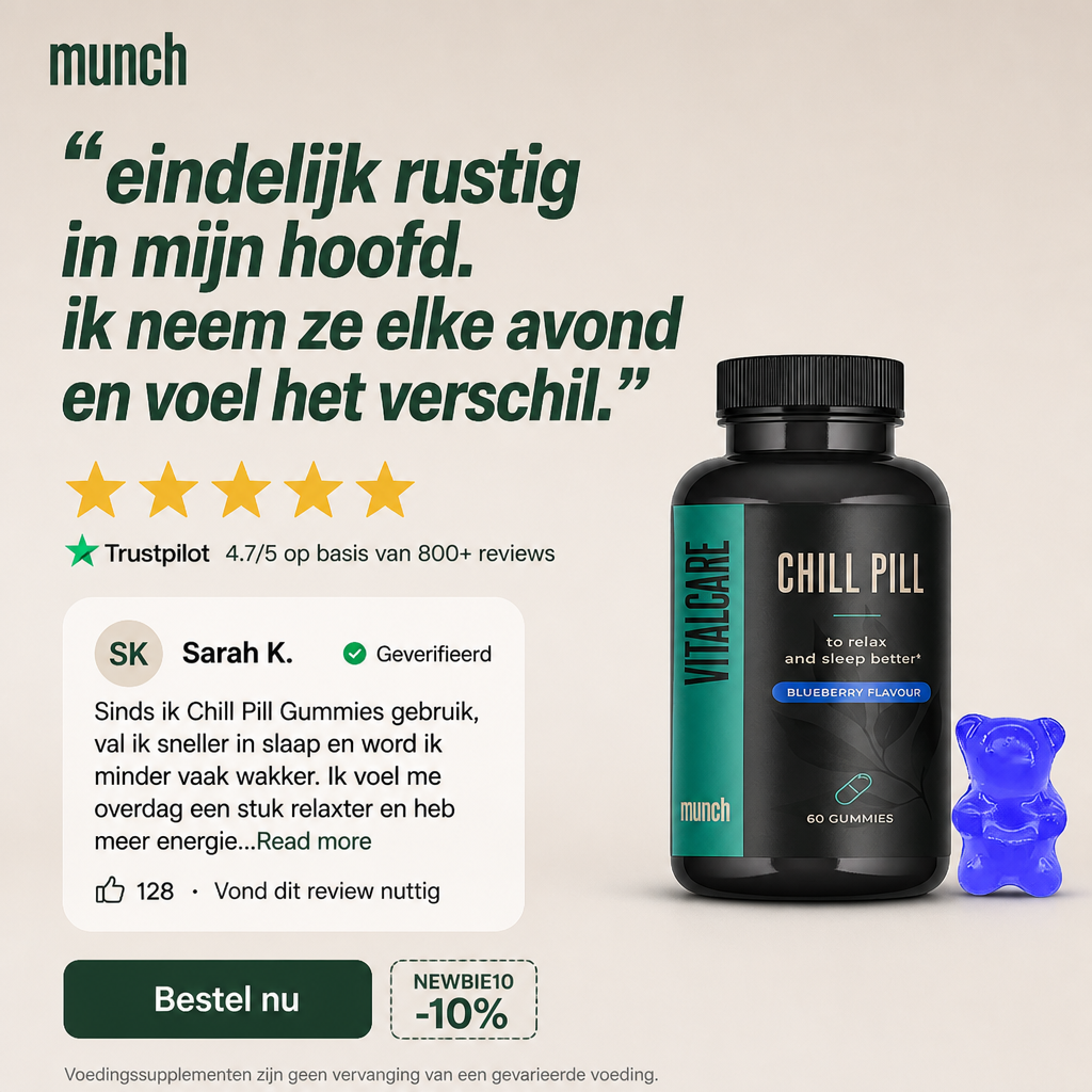Chill pill | Stress-relieving & relaxing | 100% natural | 60 gummies