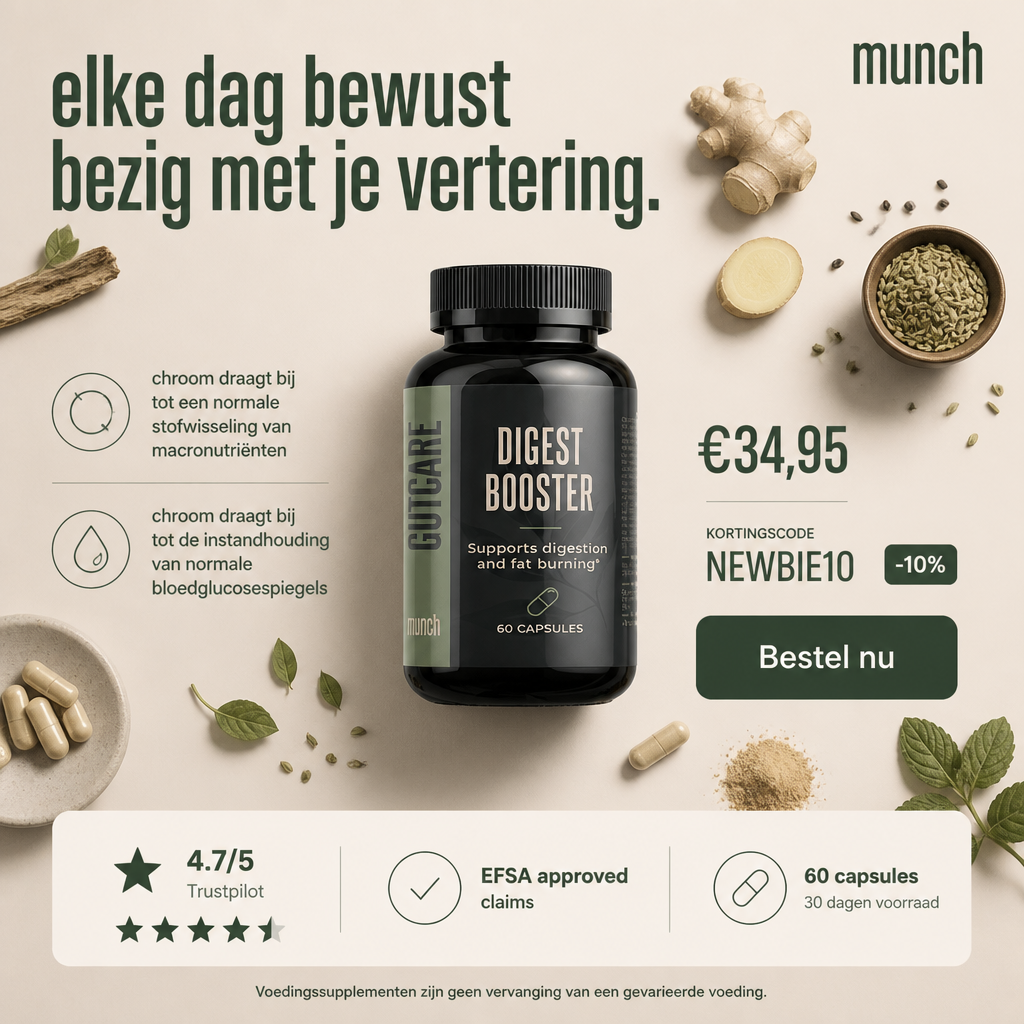 Digest* Booster | Met chroom* & plantaardige extracten | 60 capsules
