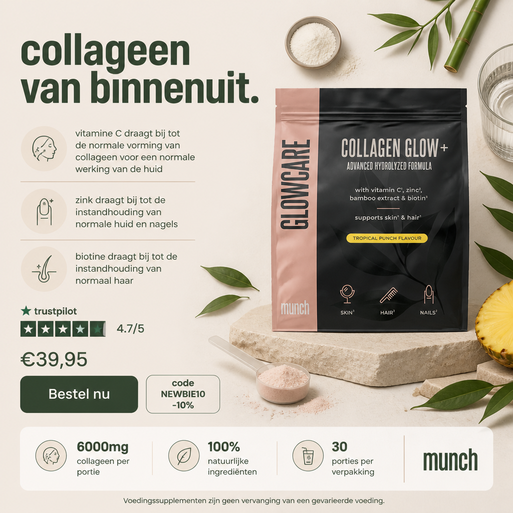 Collagène hydrolysé, vitamine C et zinc - Citron | Peau radieuse et système immunitaire renforcé | 100 % naturel | 300 grammes