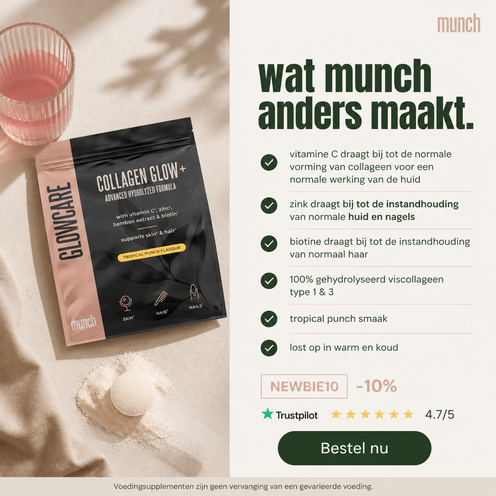 Collagène hydrolysé, vitamine C et zinc - Citron | Peau radieuse et système immunitaire renforcé | 100 % naturel | 300 grammes