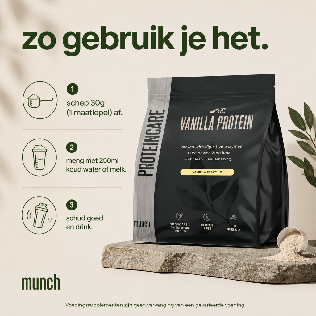 Protéine à la vanille | Développez vos muscles et récupérez plus rapidement | 100 % naturelle | 600 grammes