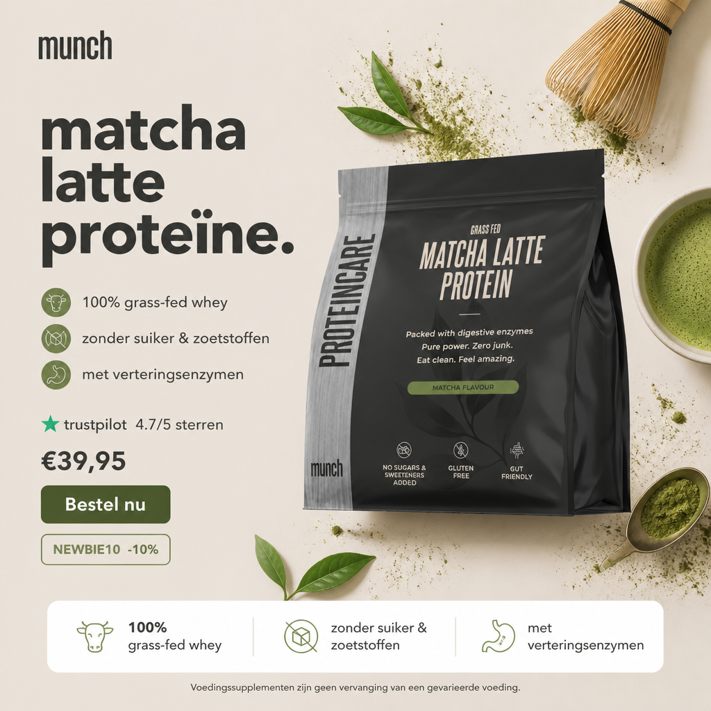 Matcha Latte Protéines | Développez vos muscles et récupérez plus rapidement | 100 % naturel | 600 grammes
