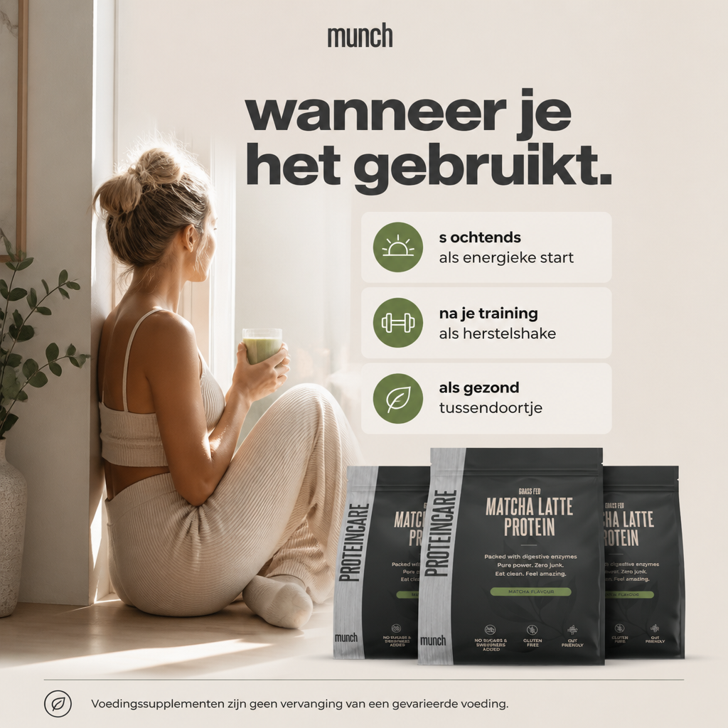 Matcha Latte Protéines | Développez vos muscles et récupérez plus rapidement | 100 % naturel | 600 grammes