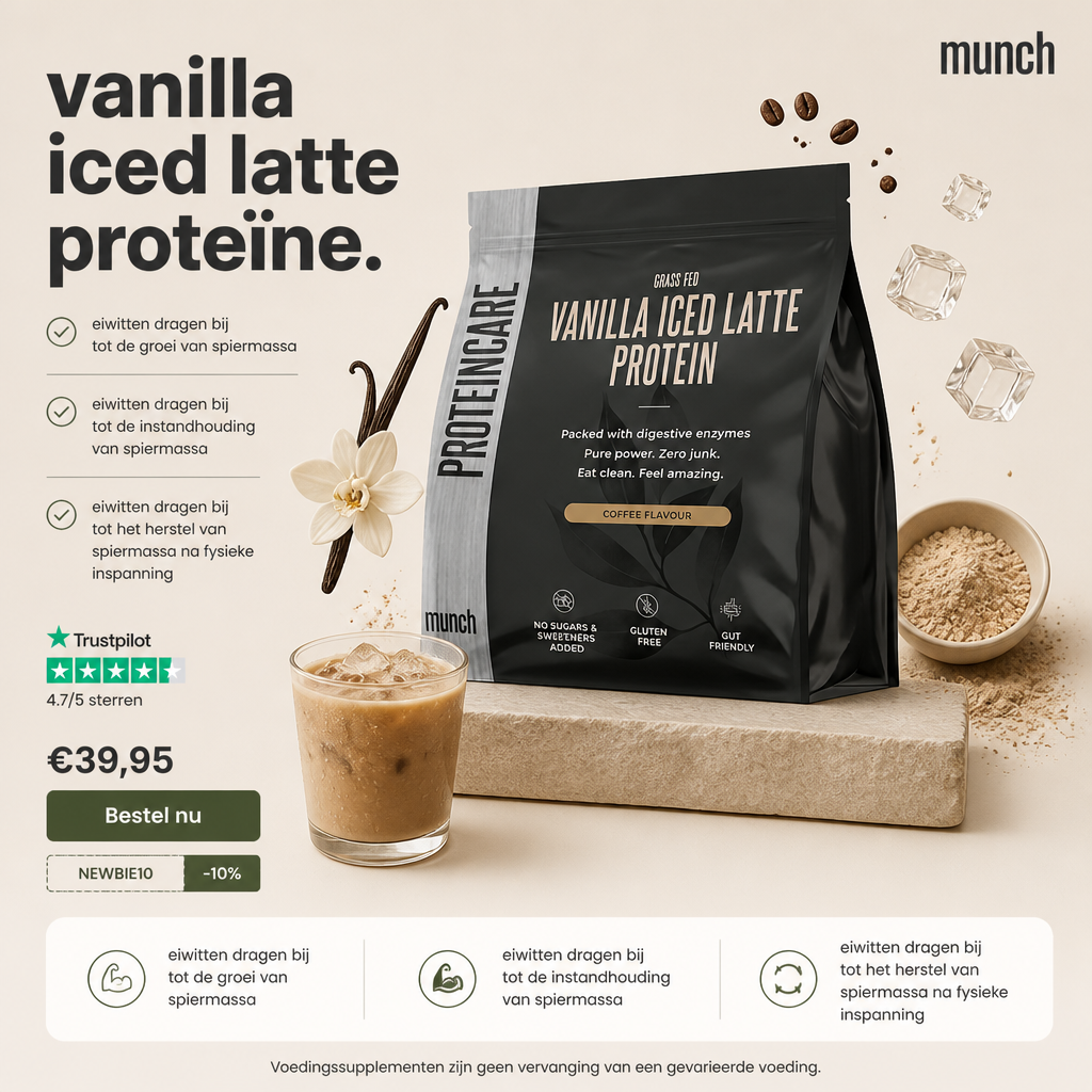 Protéines Vanilla Iced Latte | Développez vos muscles et récupérez plus rapidement | 100 % naturel | 600 grammes