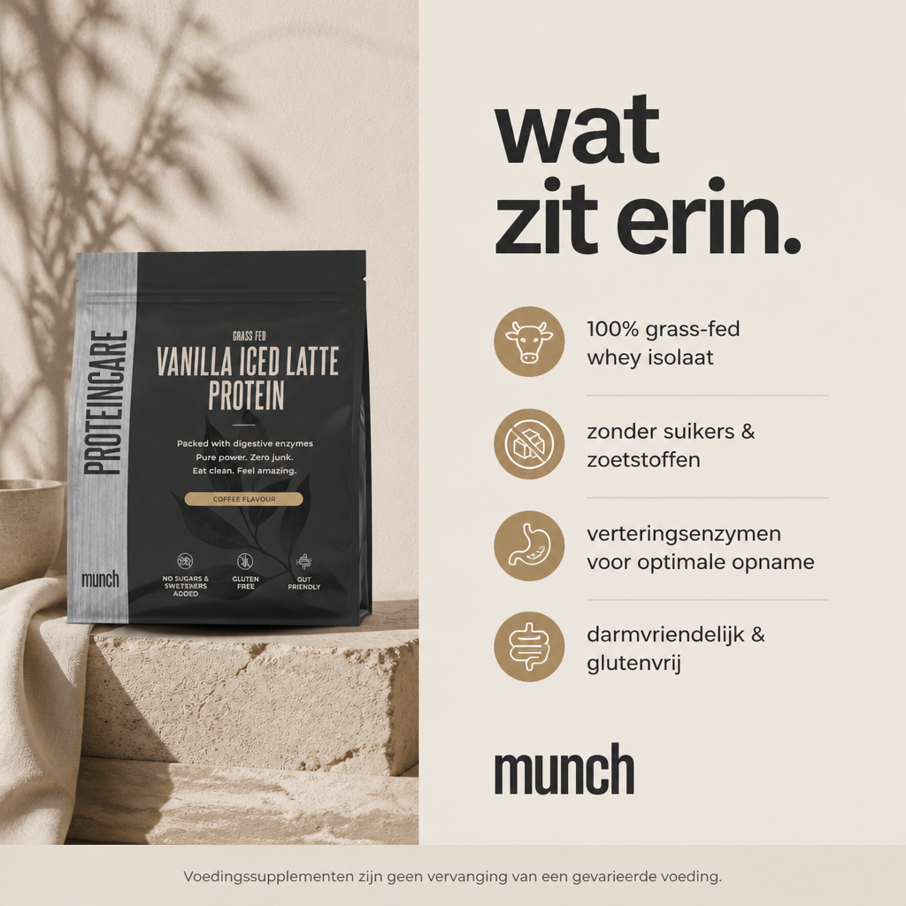 Protéines Vanilla Iced Latte | Développez vos muscles et récupérez plus rapidement | 100 % naturel | 600 grammes