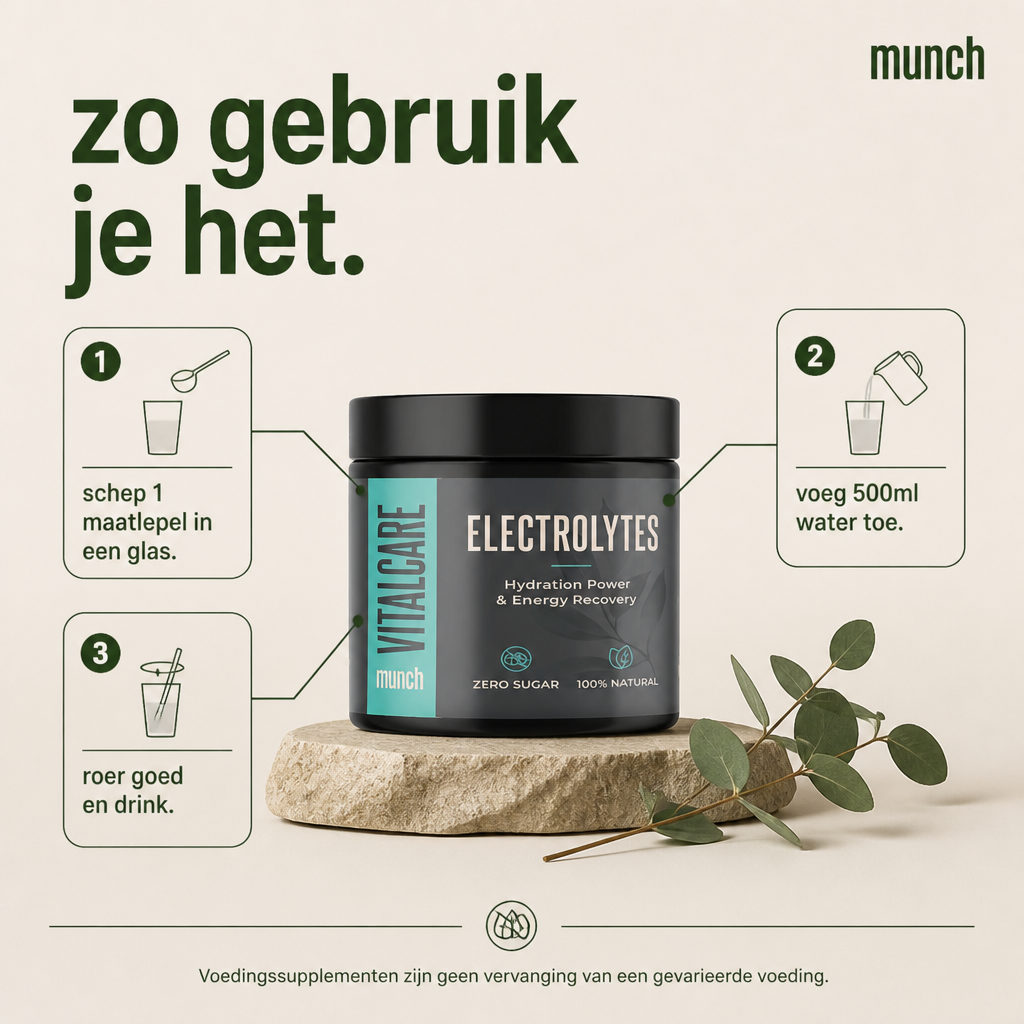 Électrolytes | Hydratation et récupération d'énergie | 100 % naturel | 105 grammes