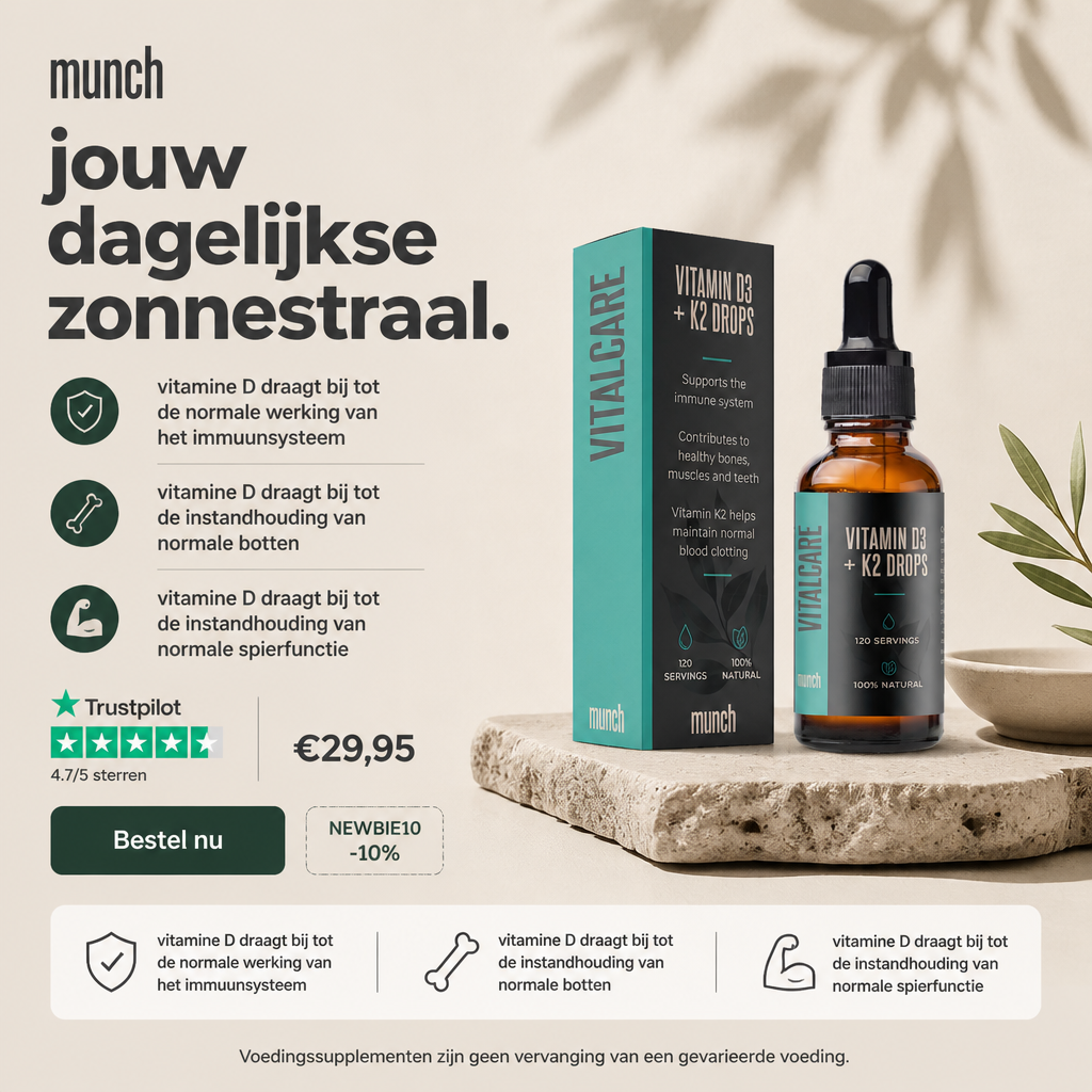 Vitamin D3* + K2** | Dagelijkse ondersteuning | 240 ML