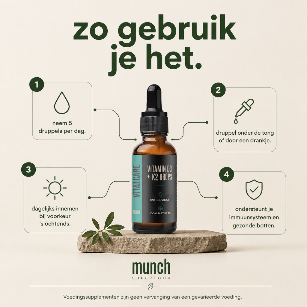 Vitamin D3* + K2** | Dagelijkse ondersteuning | 240 ML