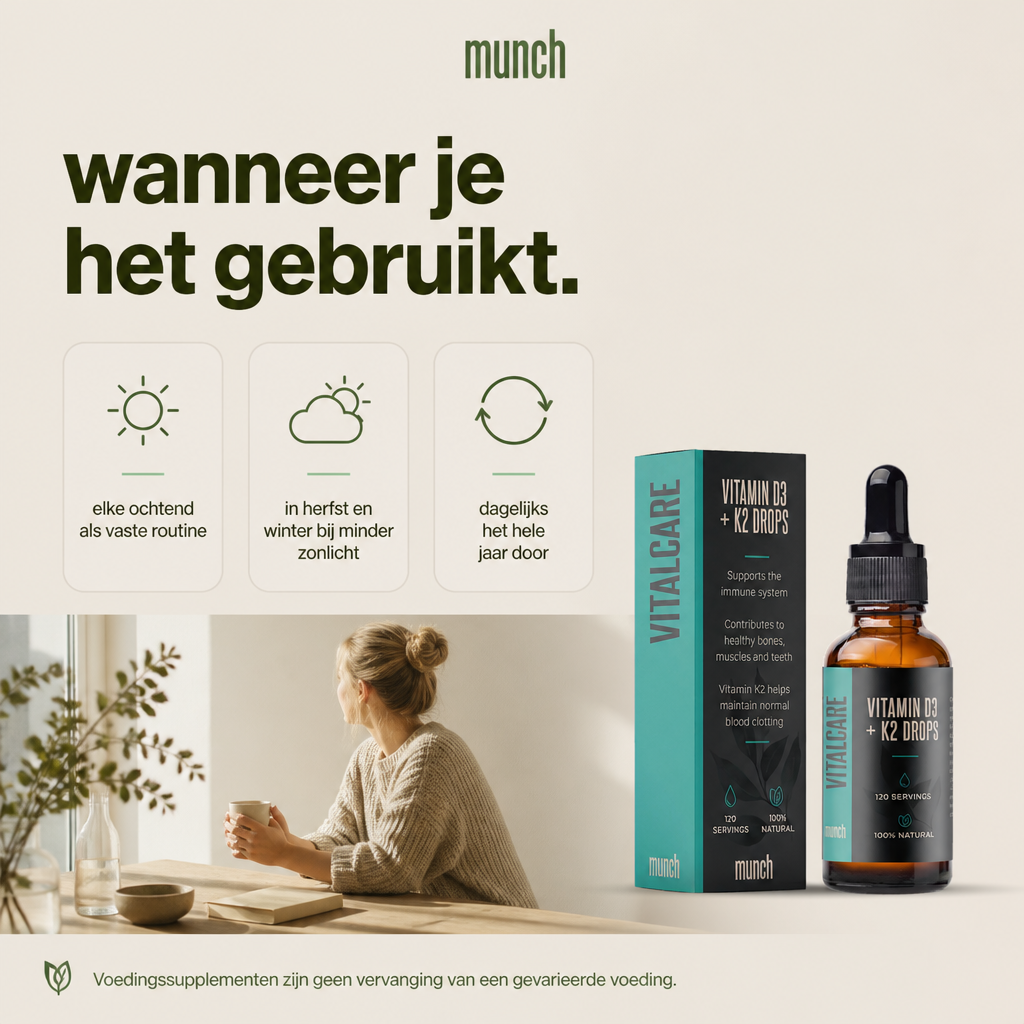 Vitamin D3* + K2** | Dagelijkse ondersteuning | 240 ML
