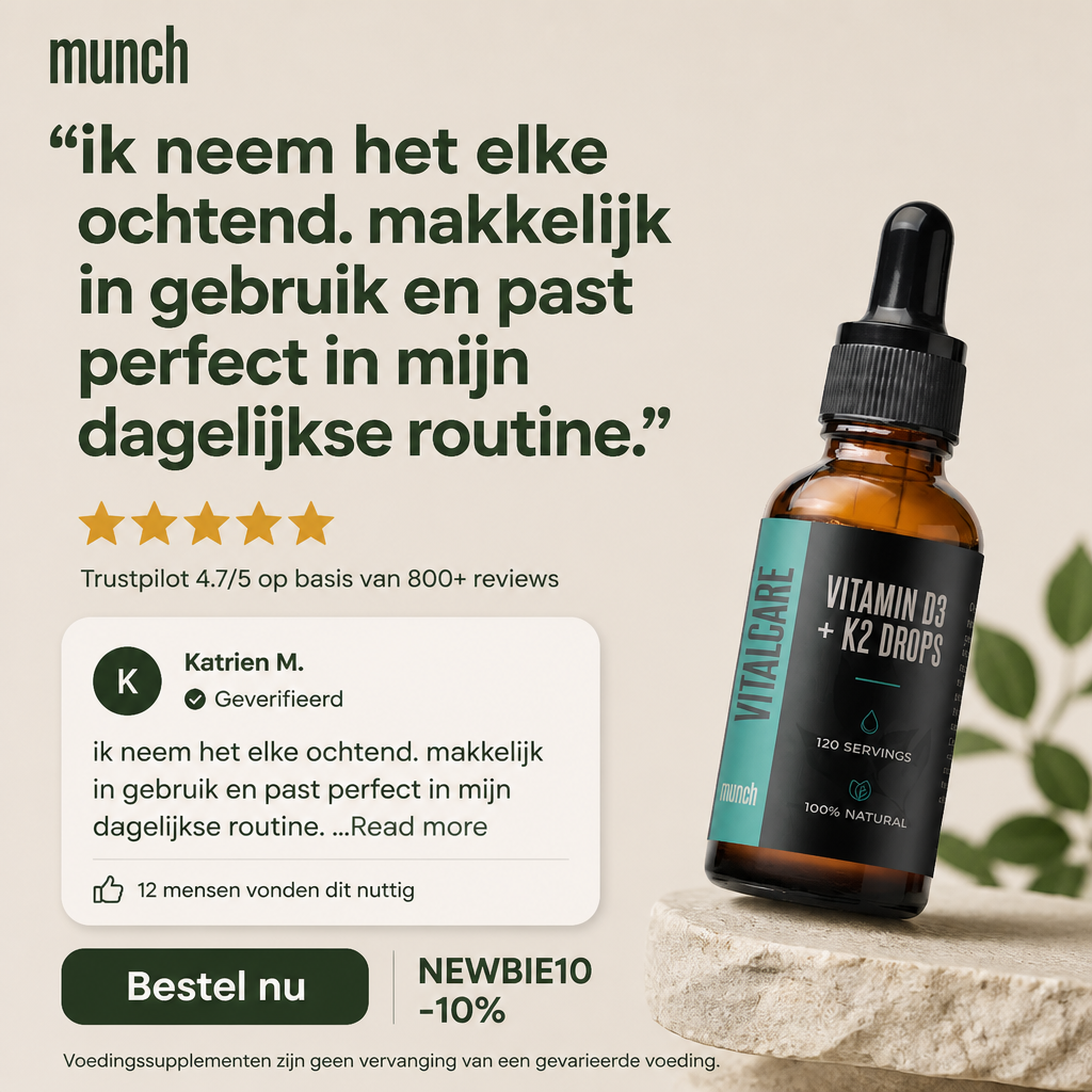 Vitamin D3* + K2** | Dagelijkse ondersteuning | 240 ML