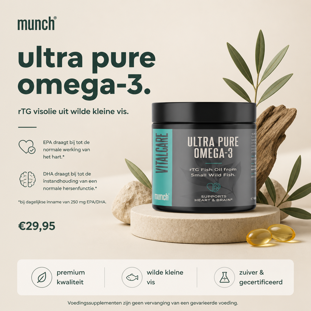 Ultra Pure Omega-3 | 510 mg EPA en 340 mg DHA | 120 soft gels