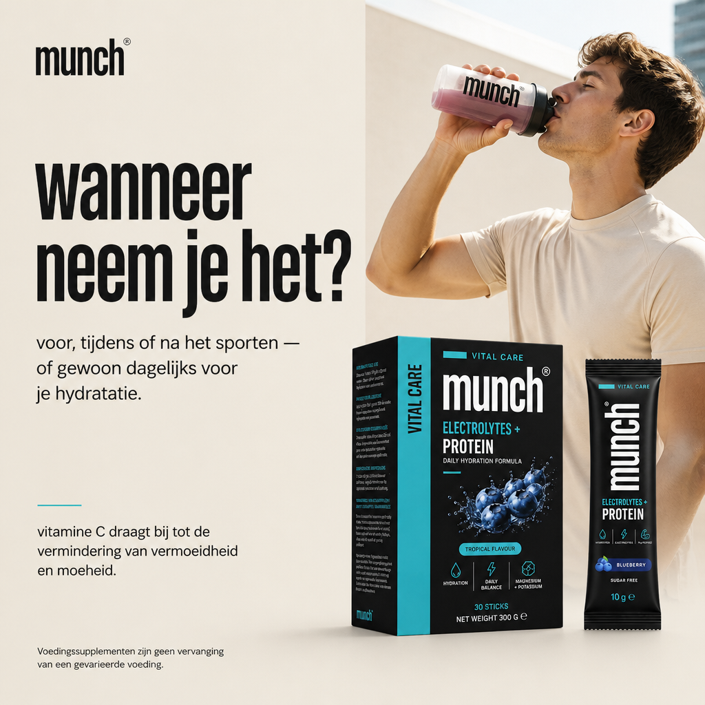 Electrolytes + Protein (Blueberry) | Mineralen* & vitamine C* | 100% natuurlijk