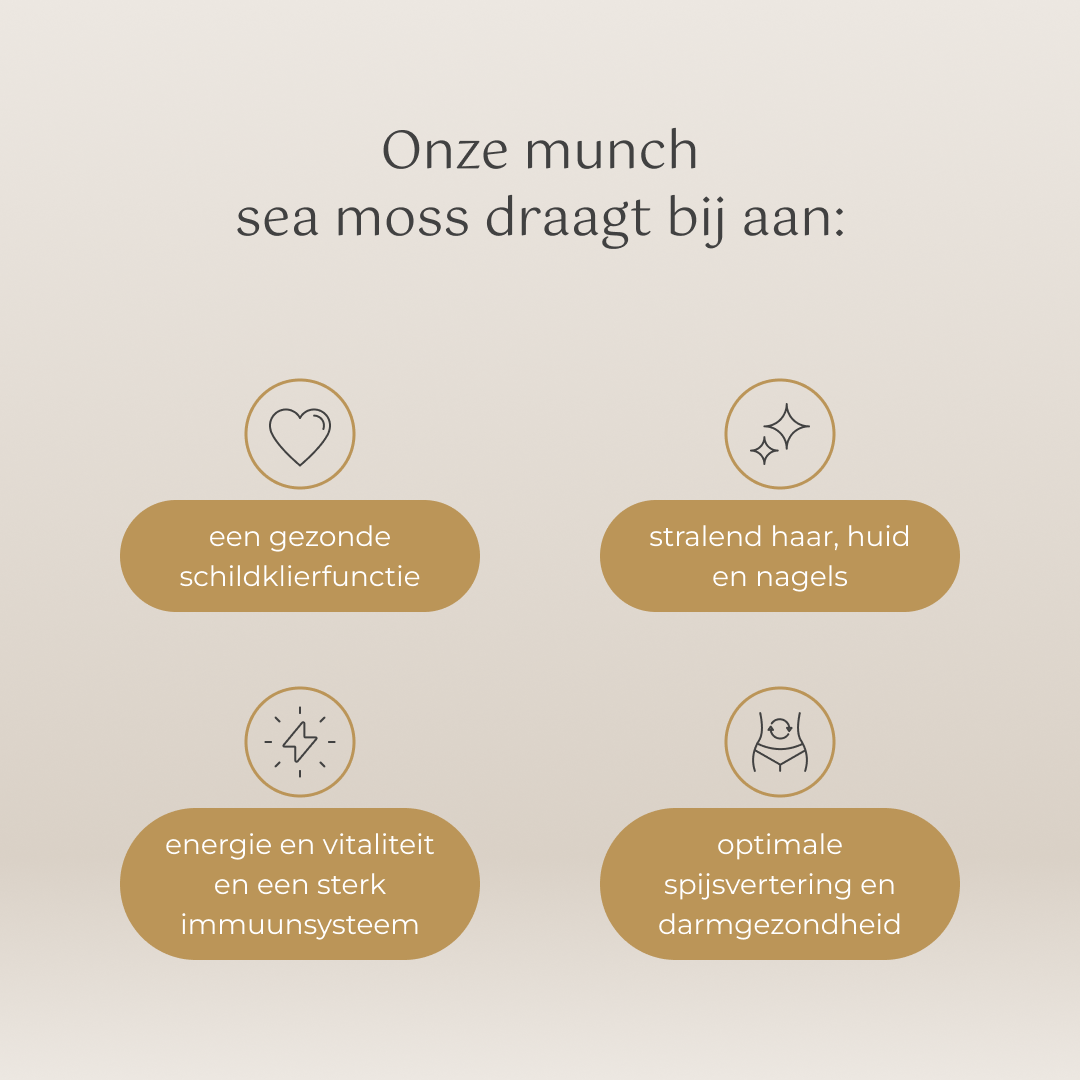 Sea Moss | Glowing Skin | 92 Mineralen | Ondersteuning schildklier
