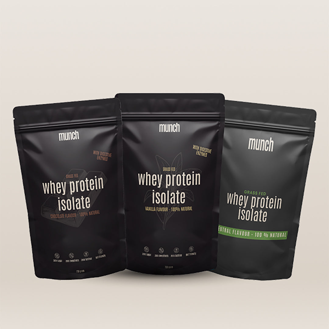 Proteïne bundel | Chocolade, vanille & neutrale proteïne  | 100% natuurlijk | 600 gram