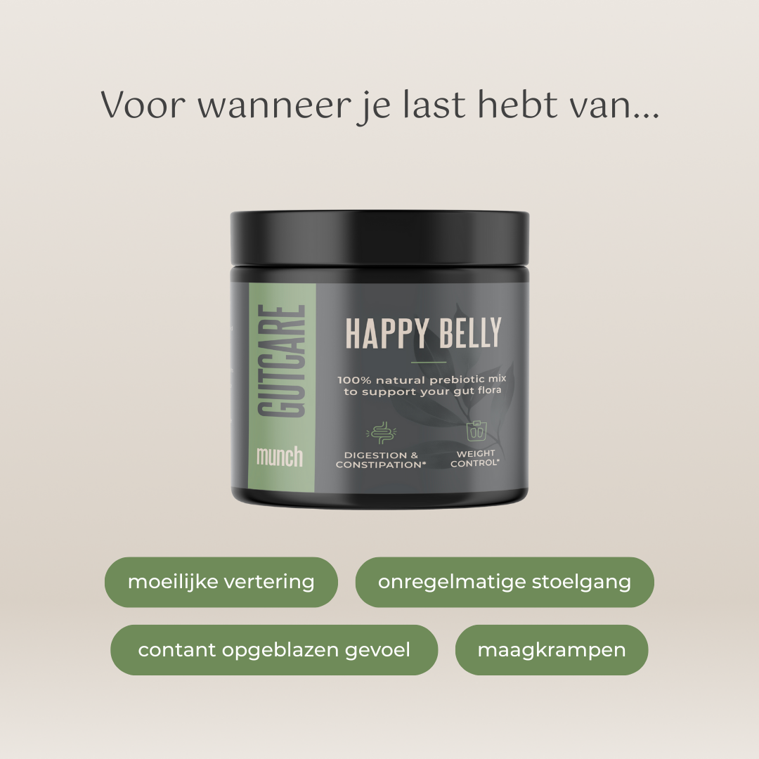 Happy belly* | Herstelling darmflora & minder opgeblazen gevoel | 100% natuurlijk | 150 gram