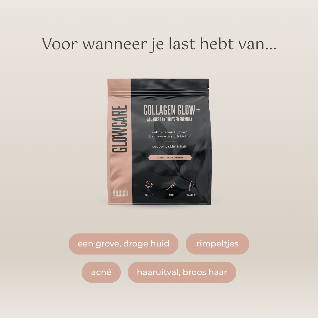 Collagen Glow+ Advanced Formula - Neutral Flavour | Ondersteunt huid, haar & gewrichten | 100% natuurlijk | 300 gram